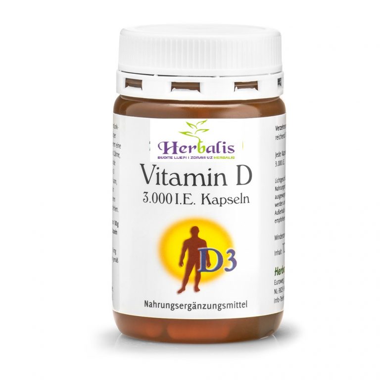 Vitamin D 3000 IU a 120 caps. Herbalis