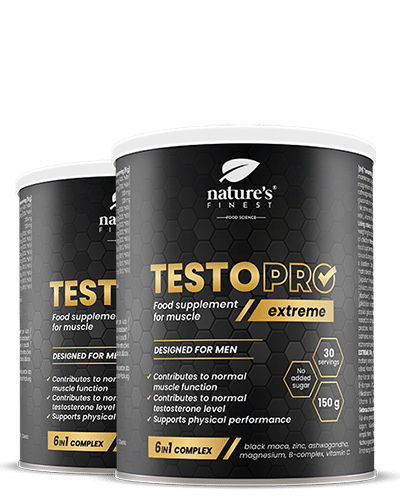 TestoPRO Extreme u prahu, a 150 g - Nature's Finest Prah za muškarce