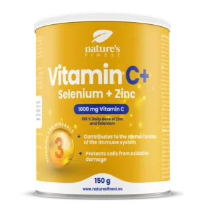 Vitamin C+selen+cink u prahu 150 g - Nature's Finest